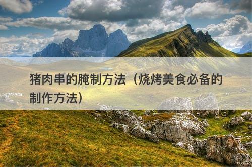 猪肉串的腌制方法（烧烤美食必备的制作方法）