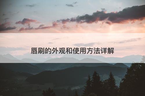 唇刷的外观和使用方法详解
