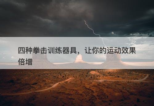 四种拳击训练器具，让你的运动效果倍增