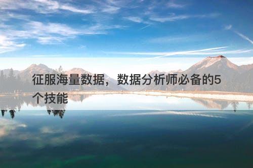 征服海量数据，数据分析师必备的5个技能