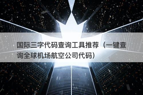 国际三字代码查询工具推荐（一键查询全球机场航空公司代码）