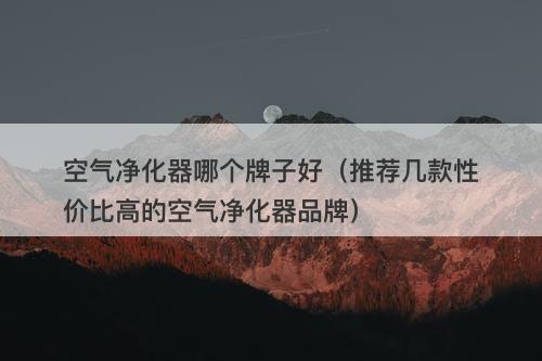 空气净化器哪个牌子好（推荐几款性价比高的空气净化器品牌）