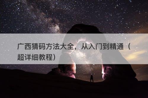 广西猜码方法大全，从入门到精通（超详细教程）