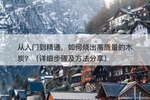 从入门到精通，如何烧出高质量的木炭？（详细步骤及方法分享）