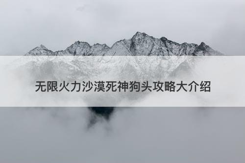 无限火力沙漠死神狗头攻略大介绍