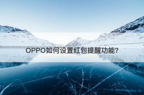 OPPO如何设置红包提醒功能？