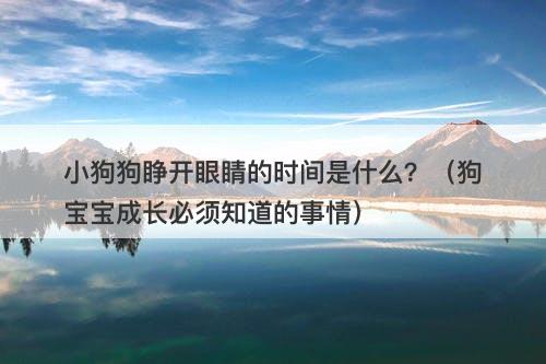小狗狗睁开眼睛的时间是什么？（狗宝宝成长必须知道的事情）
