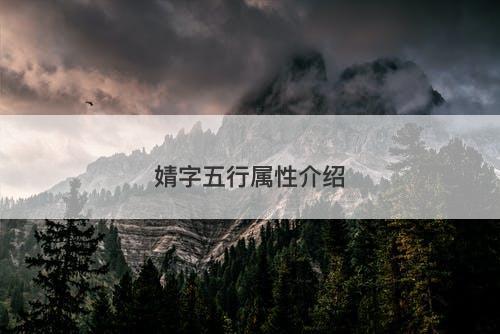 婧字五行属性介绍