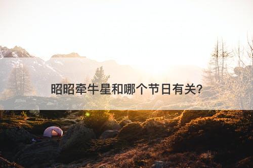 昭昭牵牛星和哪个节日有关？