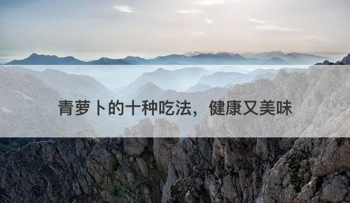 青萝卜的十种吃法，健康又美味