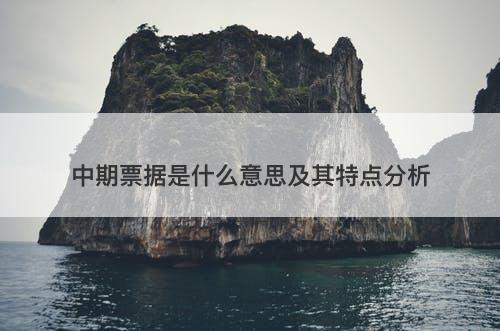 中期票据是什么意思及其特点分析
