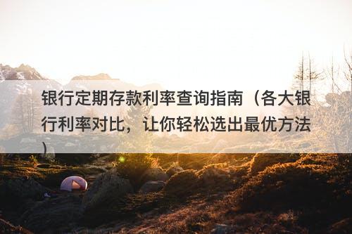 银行定期存款利率查询指南（各大银行利率对比，让你轻松选出最优方法）