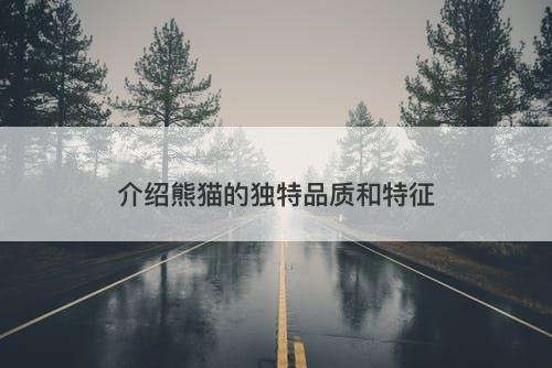 介绍熊猫的独特品质和特征