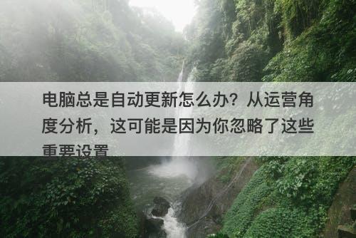 电脑总是自动更新怎么办？从运营角度分析，这可能是因为你忽略了这些重要设置