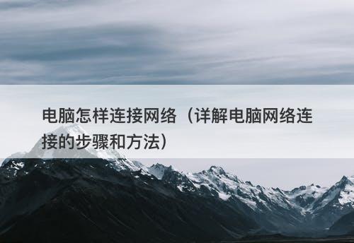 电脑怎样连接网络（详解电脑网络连接的步骤和方法）