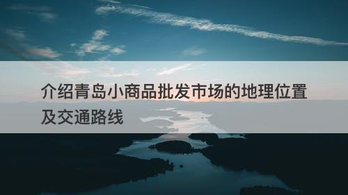 介绍青岛小商品批发市场的地理位置及交通路线