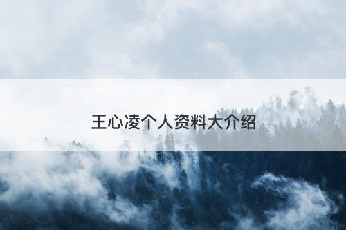 王心凌个人资料大介绍