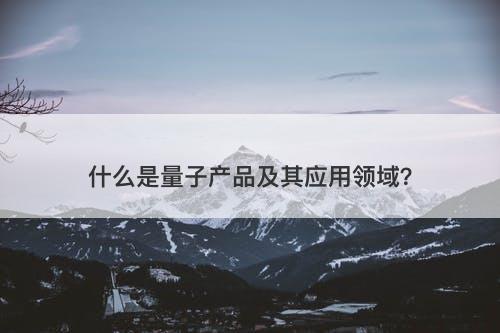 什么是量子产品及其应用领域？