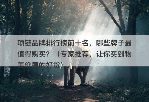项链品牌排行榜前十名，哪些牌子最值得购买？（专家推荐，让你买到物美价廉的好货）