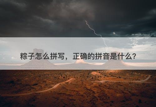粽子怎么拼写，正确的拼音是什么？