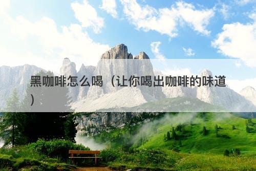 黑咖啡怎么喝（让你喝出咖啡的味道）