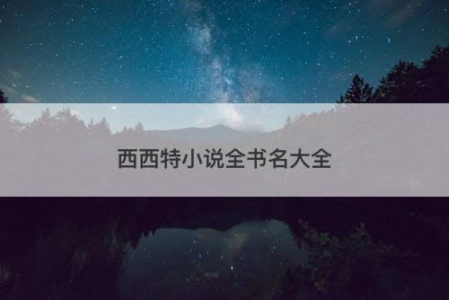 西西特小说全书名大全