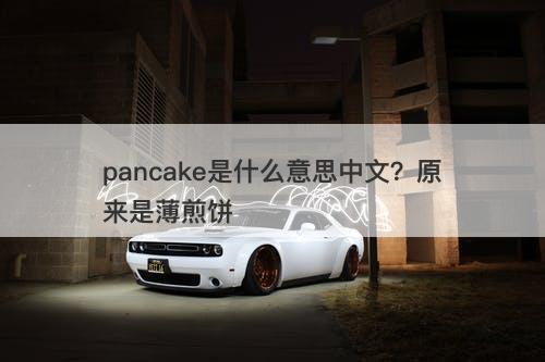 pancake是什么意思中文？原来是薄煎饼