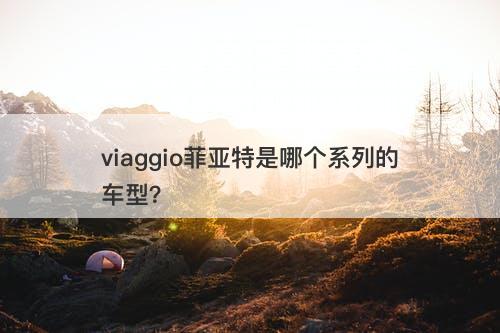 viaggio菲亚特是哪个系列的车型？