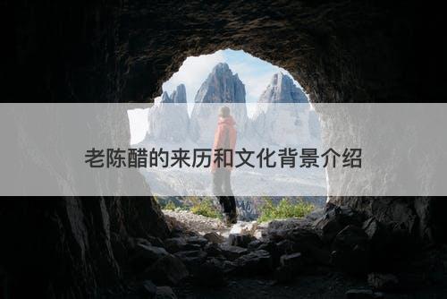 老陈醋的来历和文化背景介绍