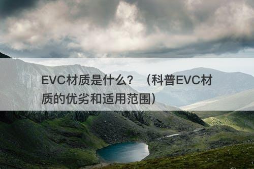 EVC材质是什么？（科普EVC材质的优劣和适用范围）