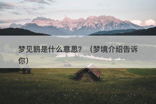 梦见鹅是什么意思？（梦境介绍告诉你）