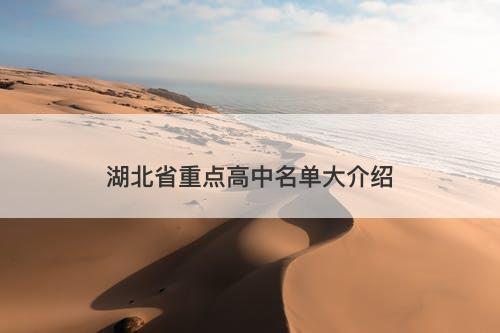 湖北省重点高中名单大介绍