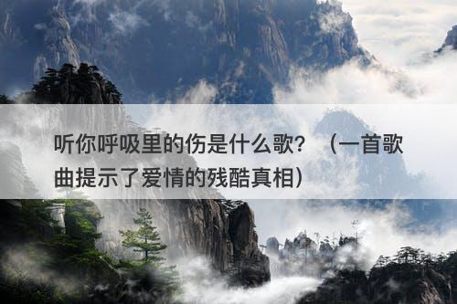 听你呼吸里的伤是什么歌？（一首歌曲提示了爱情的残酷真相）
