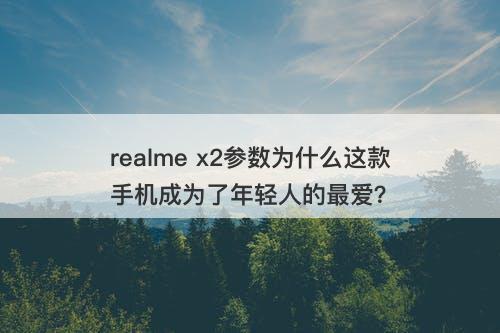 realme x2参数为什么这款手机成为了年轻人的最爱？