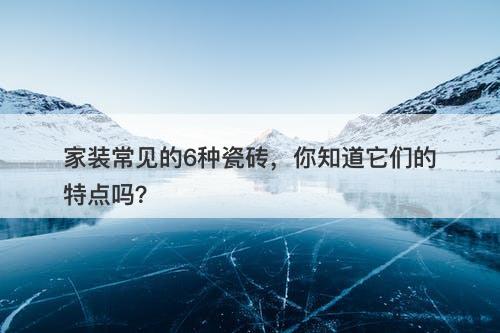 家装常见的6种瓷砖，你知道它们的特点吗？-图1