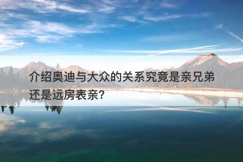 介绍奥迪与大众的关系究竟是亲兄弟还是远房表亲？