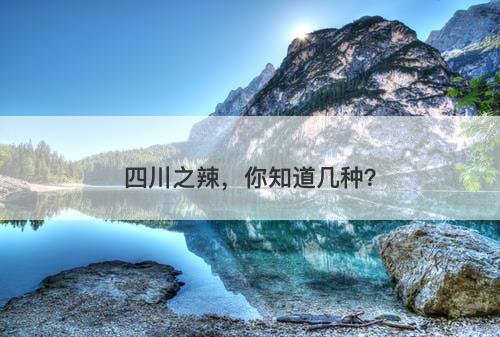 四川之辣，你知道几种？
