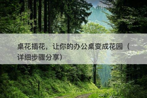 桌花插花，让你的办公桌变成花园（详细步骤分享）