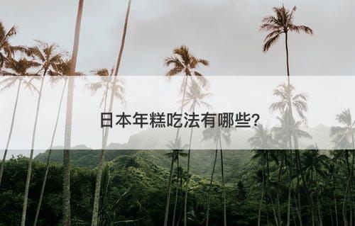 日本年糕吃法有哪些？