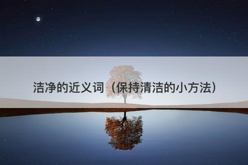 洁净的近义词（保持清洁的小方法）