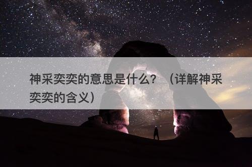 神采奕奕的意思是什么？（详解神采奕奕的含义）