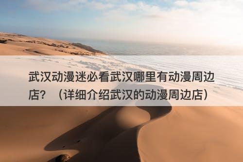 武汉动漫迷必看武汉哪里有动漫周边店？（详细介绍武汉的动漫周边店）