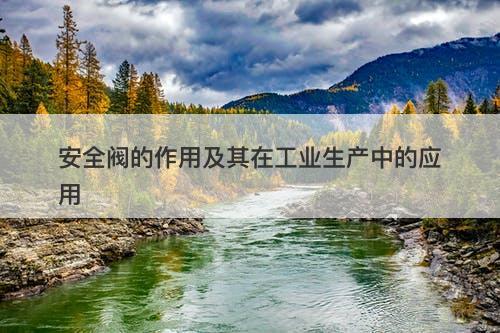 安全阀的作用及其在工业生产中的应用