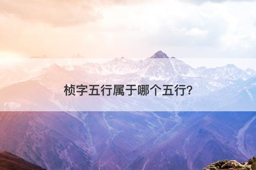 桢字五行属于哪个五行？