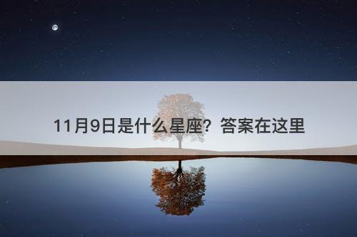 11月9日是什么星座？答案在这里