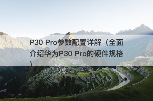P30 Pro参数配置详解（全面介绍华为P30 Pro的硬件规格）