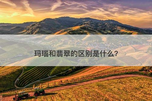 玛瑙和翡翠的区别是什么？