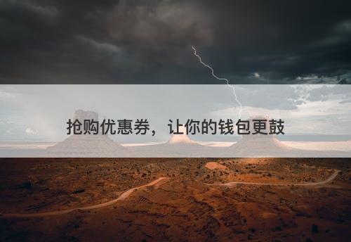 抢购优惠券，让你的钱包更鼓