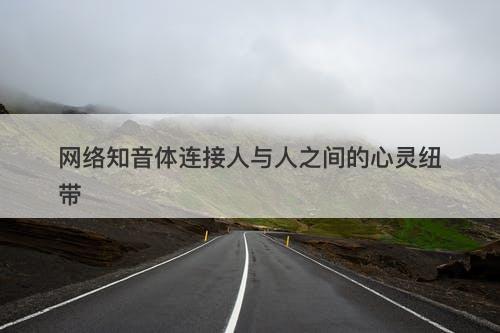 网络知音体连接人与人之间的心灵纽带
