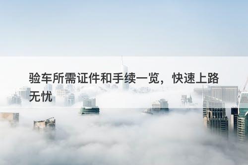 验车所需证件和手续一览，快速上路无忧-图1
